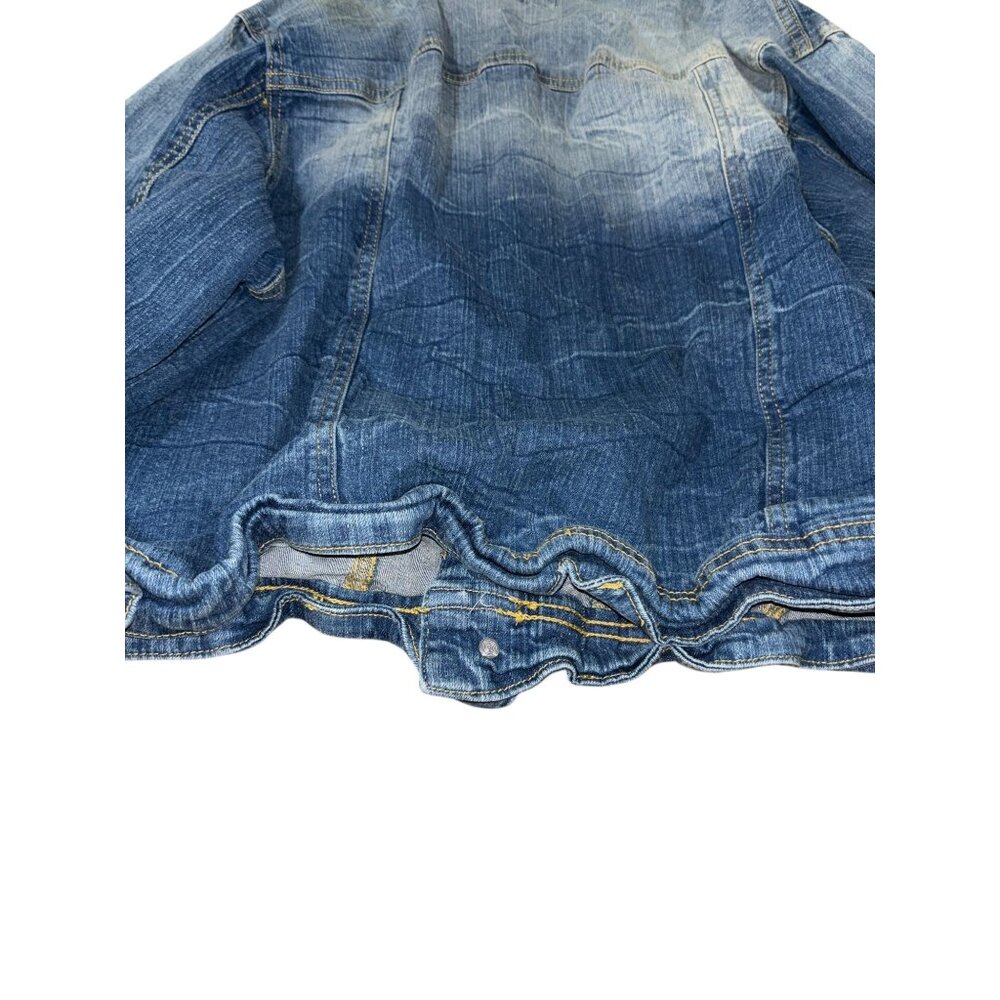 New Look Youth 2X Jean Jacket Pink Buttons - Picture 3 of 6